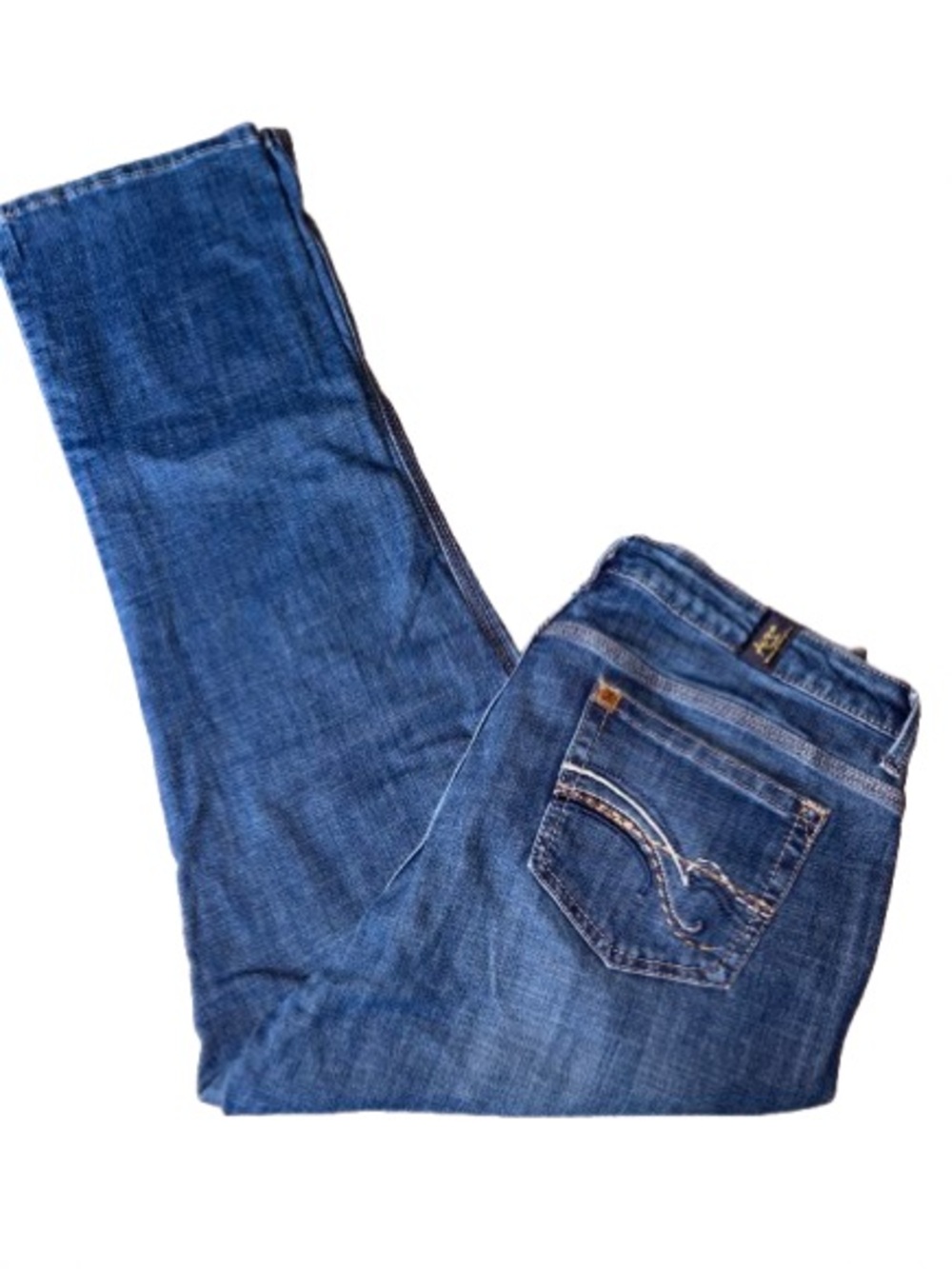 Aura Women’s Blue Denim Jeans Classic Straight Fit size 14